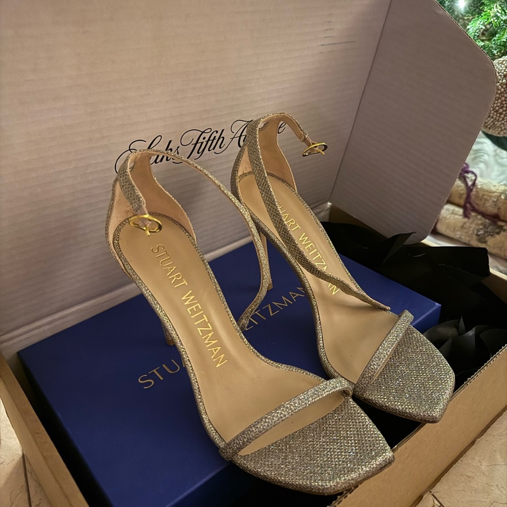 Stuart Weitzman Silver Women's Heels